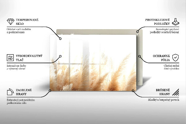 Tábua de cortar alimentos Capim-dos-pampas