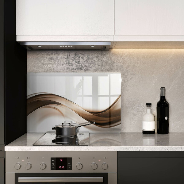 Tábua para cozinha Linhas marrons abstratas