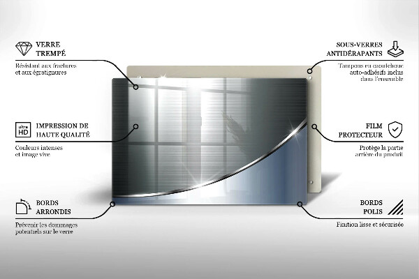 Tábua para corte Padrão de abstração de metal