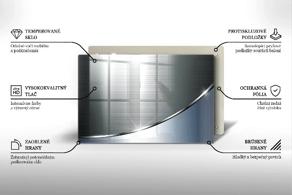 Tábua para corte Padrão de abstração de metal