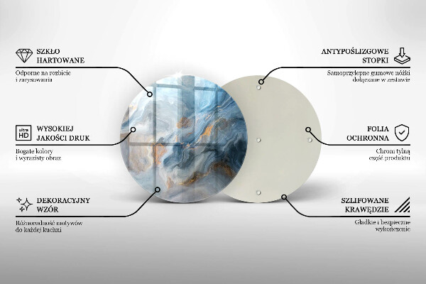 Tábua de cortar alimentos Textura de mármore