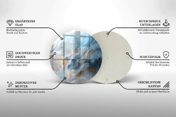 Tábua de cortar alimentos Textura de mármore
