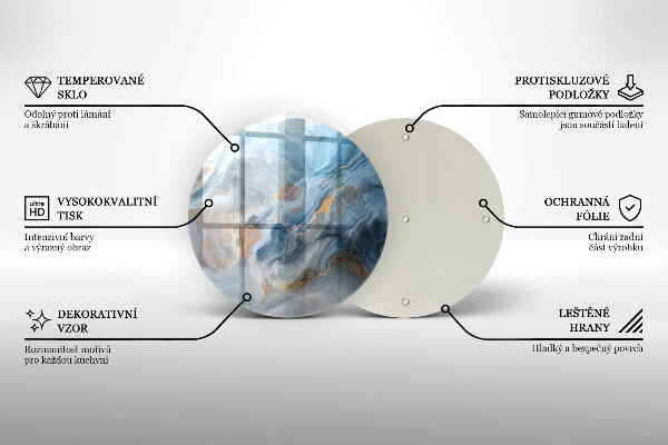 Tábua de cortar alimentos Textura de mármore