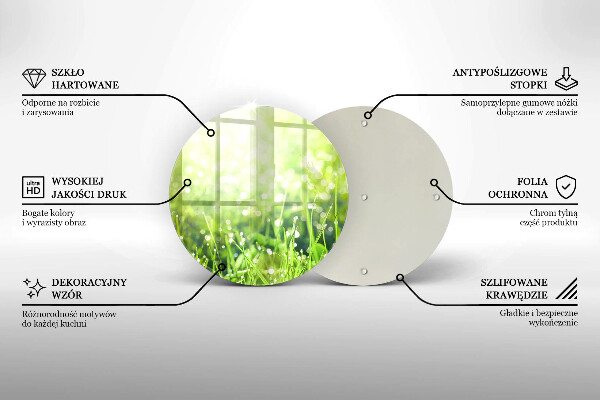 Tábua corte Natureza - grama e orvalho