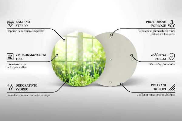 Tábua corte Natureza - grama e orvalho
