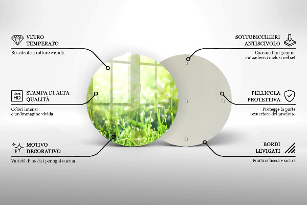 Tábua corte Natureza - grama e orvalho