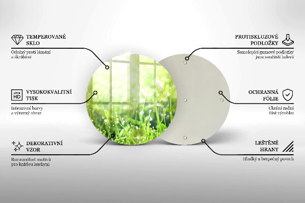 Tábua corte Natureza - grama e orvalho