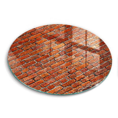 Tábua de corte de vidro Parede de tijolos