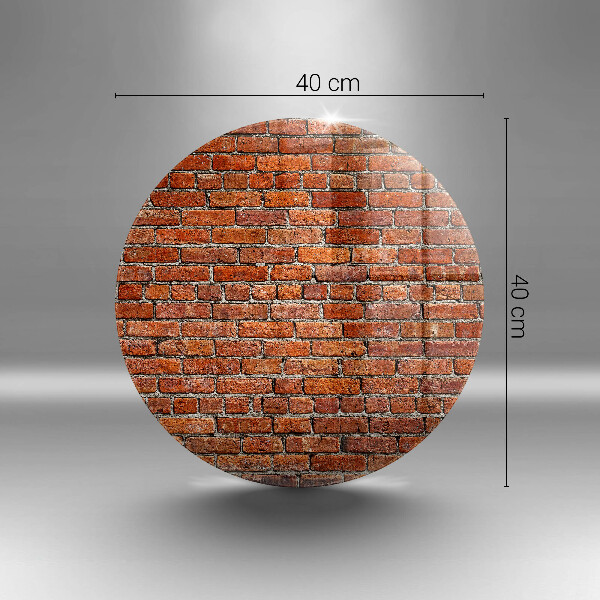 Tábua de corte de vidro Parede de tijolos