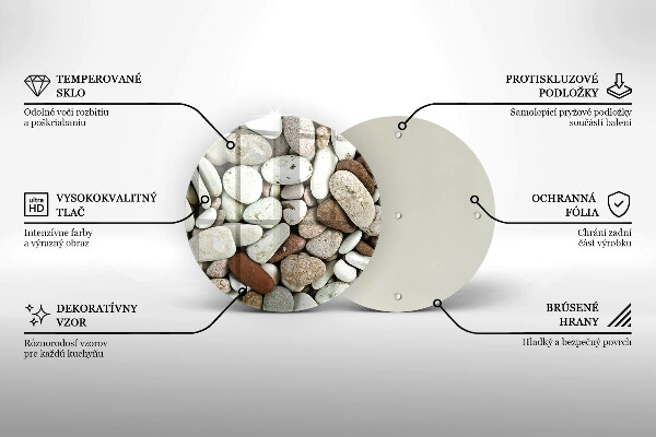Tábua para corte Fundo de pequenas pedras