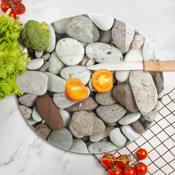 Tábua para corte Fundo de pequenas pedras