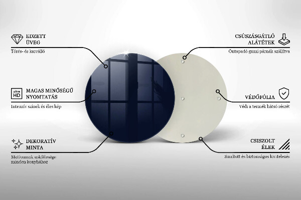 Tábua de cortar alimentos Cor azul marinho