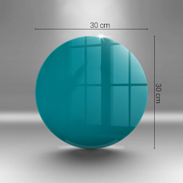 Tábua de corte de vidro Cor turquesa