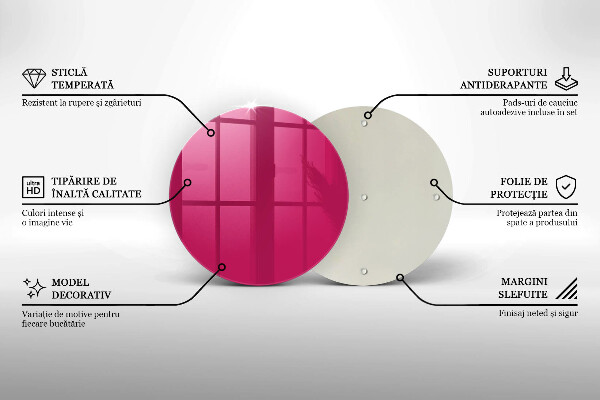 Tábua de cortar alimentos Cor rosa