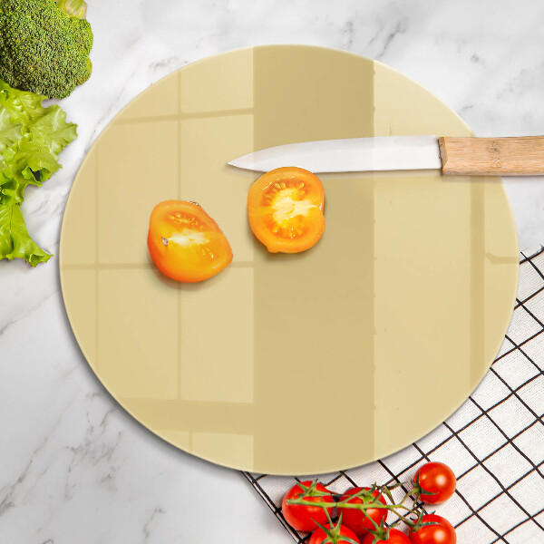 Tábua de cortar de vidro Cor amarela