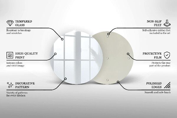 Tábua de corte Cor branca
