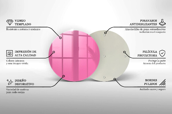 Tábua cozinha Cor rosa