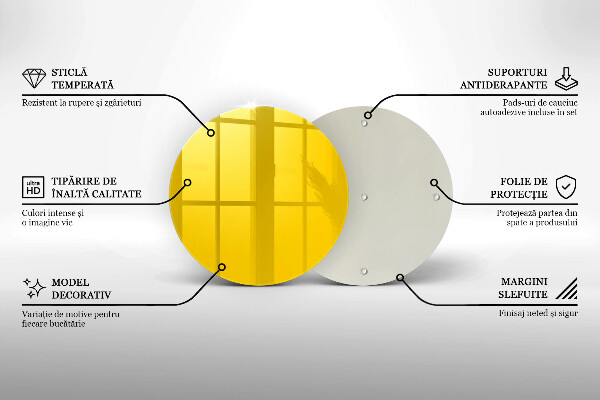 Tábua para cozinha Cor amarela