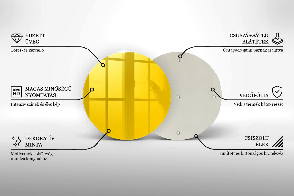 Tábua para cozinha Cor amarela