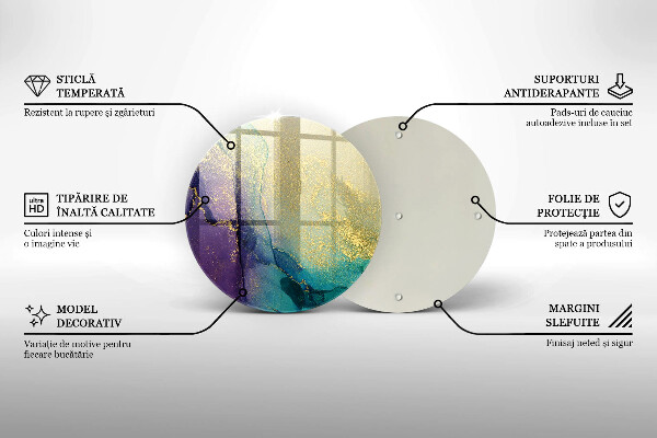 Tábua de cortar Fundo com ouro