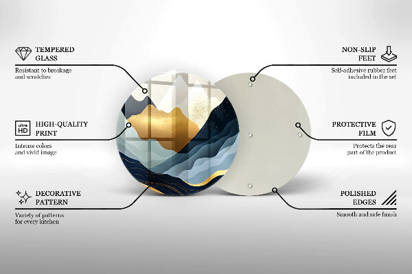 Tábua de corte Montanhas abstratas