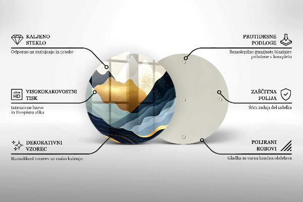 Tábua de corte Montanhas abstratas
