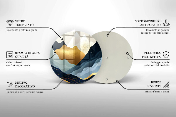 Tábua de corte Montanhas abstratas