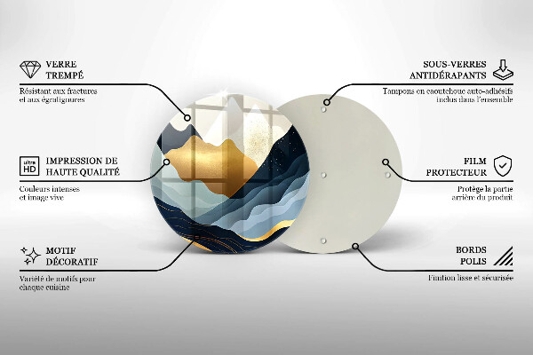 Tábua de corte Montanhas abstratas