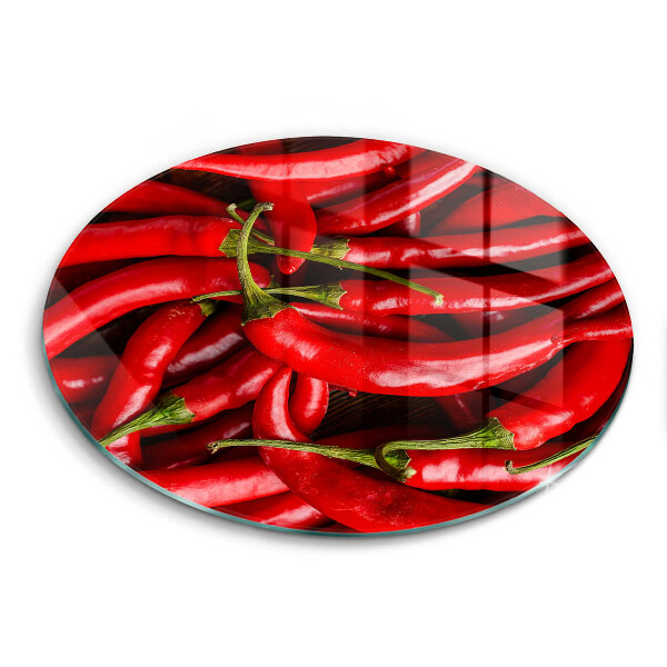Tábua de vidro Pimentas picantes