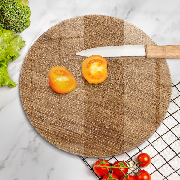 Tábua de corte de vidro Textura de placa de madeira