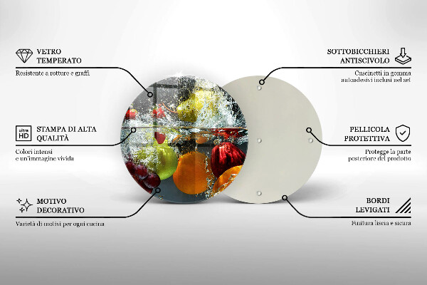 Tábua de corte Fruta suculenta na água