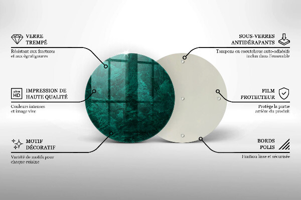 Tábua de cortar de vidro Textura de fundo de pedra