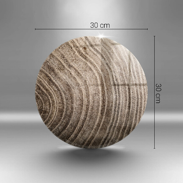 Tábua para cozinha Anéis de árvores de madeira