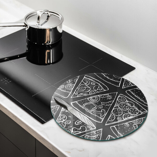 Tábua para corte Ilustração de pizza