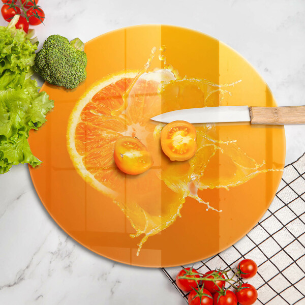 Tábua corte Fruta laranja suculenta