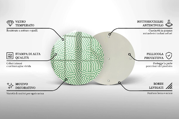Tábua para cozinha Linhas abstratas
