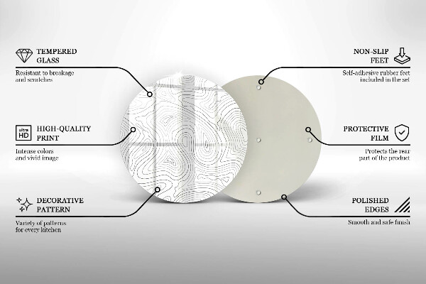 Tábua corte Formas abstratas