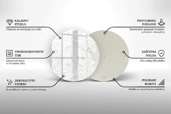 Tábua corte Formas abstratas