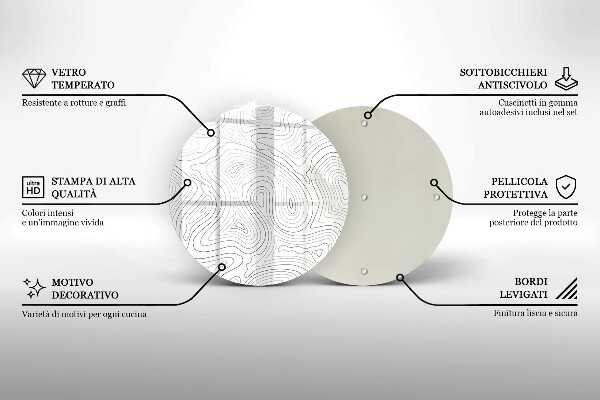 Tábua corte Formas abstratas