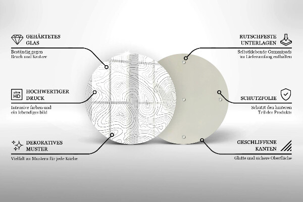 Tábua corte Formas abstratas