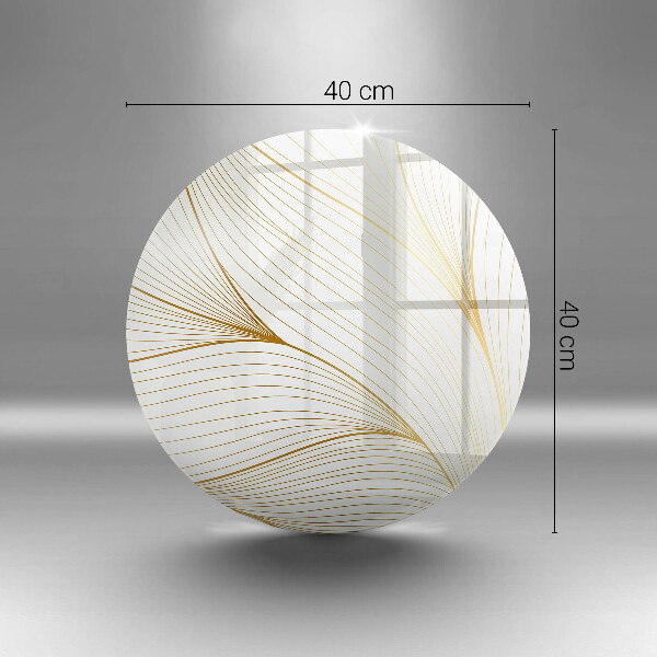 Tábua de vidro Padrão de linha moderno