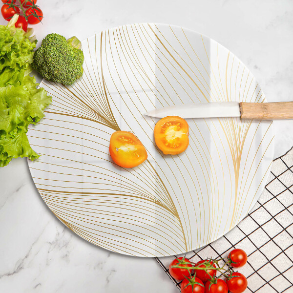 Tábua de vidro Padrão de linha moderno