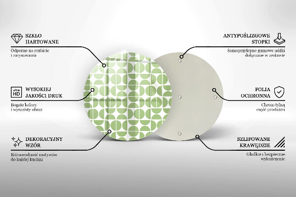 Tábua cozinha Padrão de formas boho