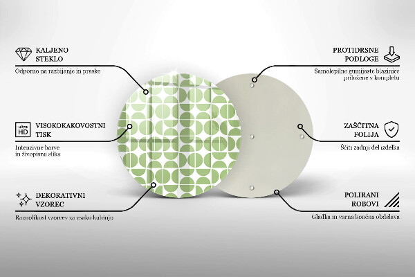 Tábua cozinha Padrão de formas boho