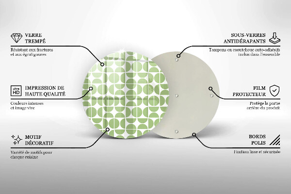 Tábua cozinha Padrão de formas boho