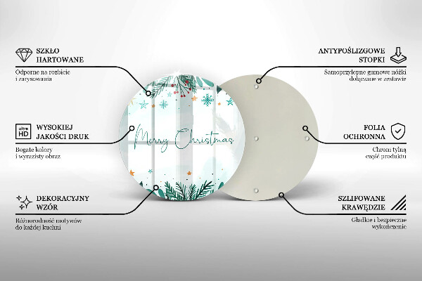 Tábua para cozinha Inscrição de Feliz Natal