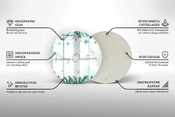 Tábua para cozinha Inscrição de Feliz Natal