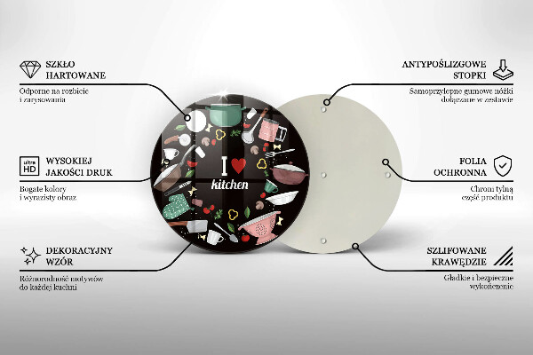 Tábua cozinha Eu amo ilustração de cozinha