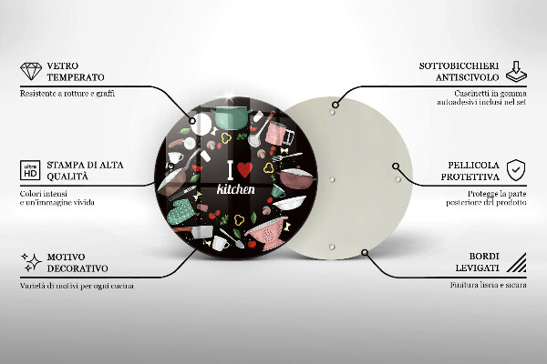 Tábua cozinha Eu amo ilustração de cozinha