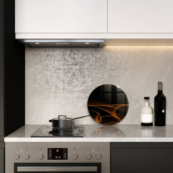 Tábua de vidro Linhas abstratas